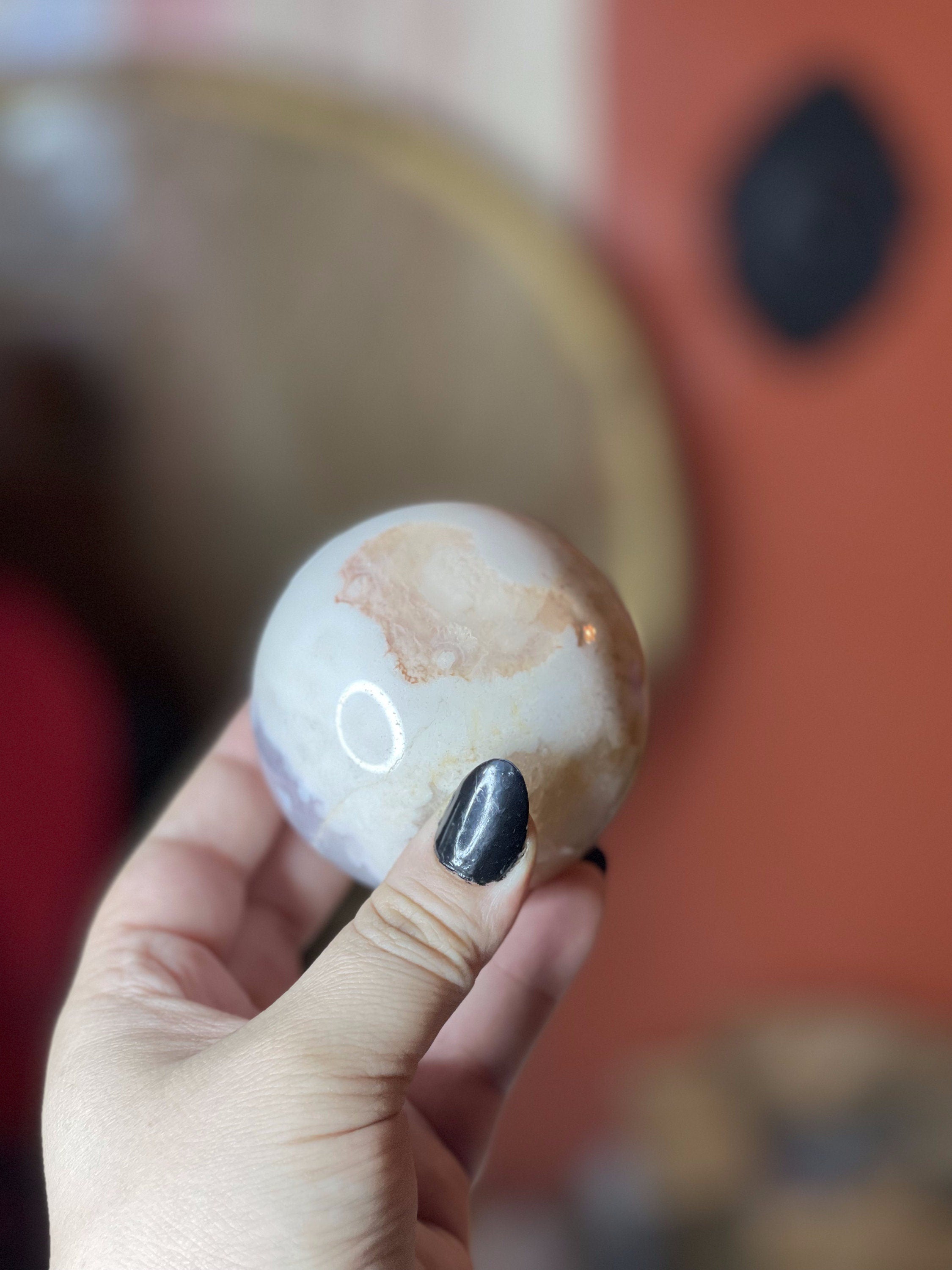Druzy Pink Amethyst Agate Crystal Sphere