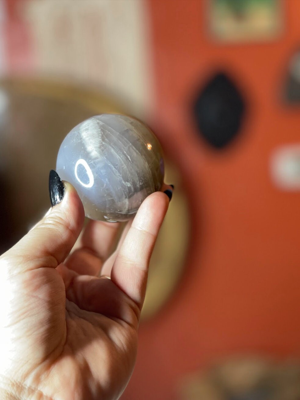 Beautiful Blue Rose Quartz Sphere With Stand High Quality Crystal Sphere