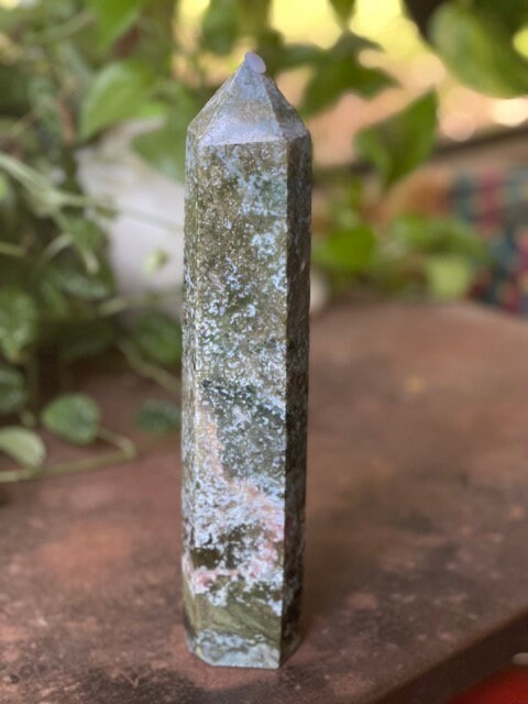 XL Moss Agate Tower Back