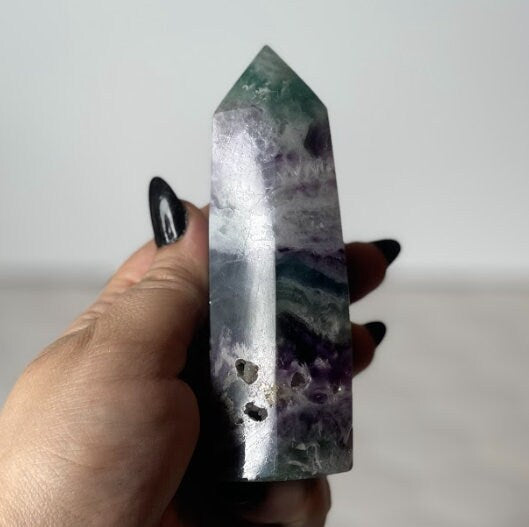 Rainbow Tower Crystal Aura Wand