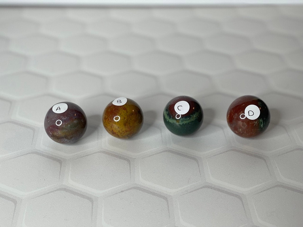 Ocean Jasper Spheres OJ Mini Spheres Ocean Jasper Quartz Crystal Healing Spheres Calming Uplifting Optimistic