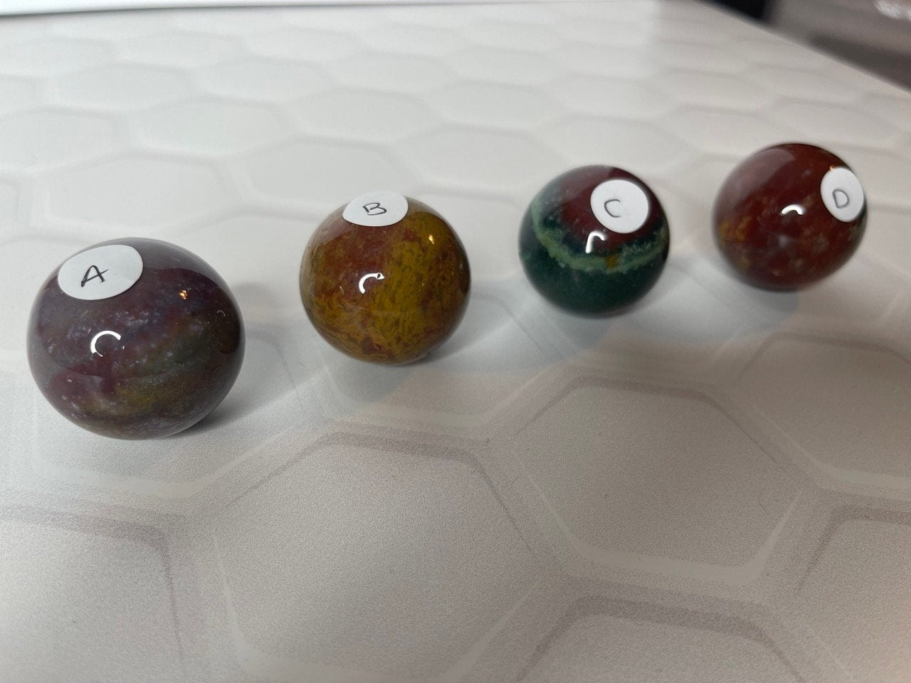 Ocean Jasper Spheres OJ Mini Spheres Ocean Jasper Quartz Crystal Healing Spheres Calming Uplifting Optimistic