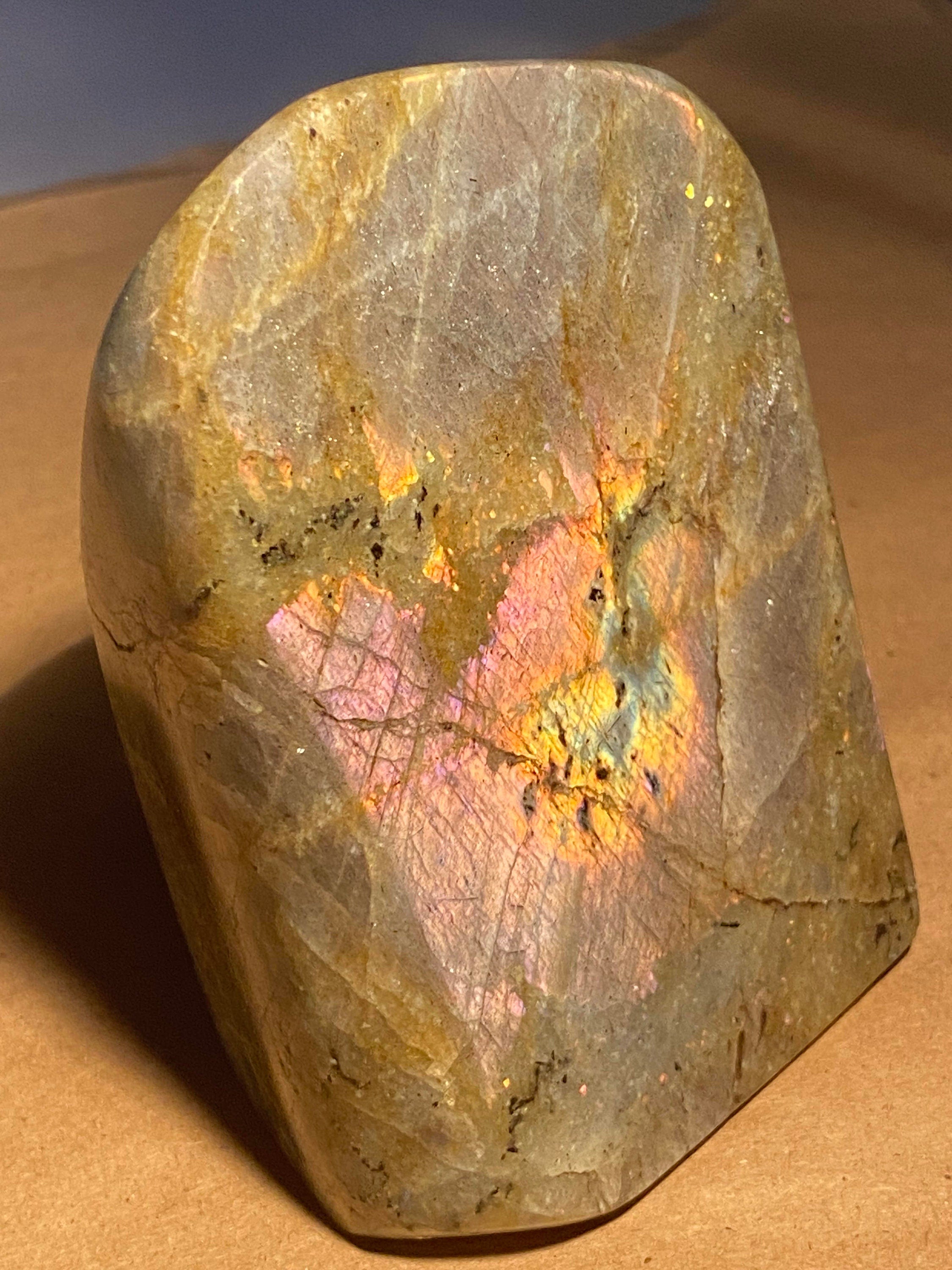 Beautiful Labradorite Free Form Crystal, Jasper Chakra Healing Reiki Stone, Perfect for Meditation