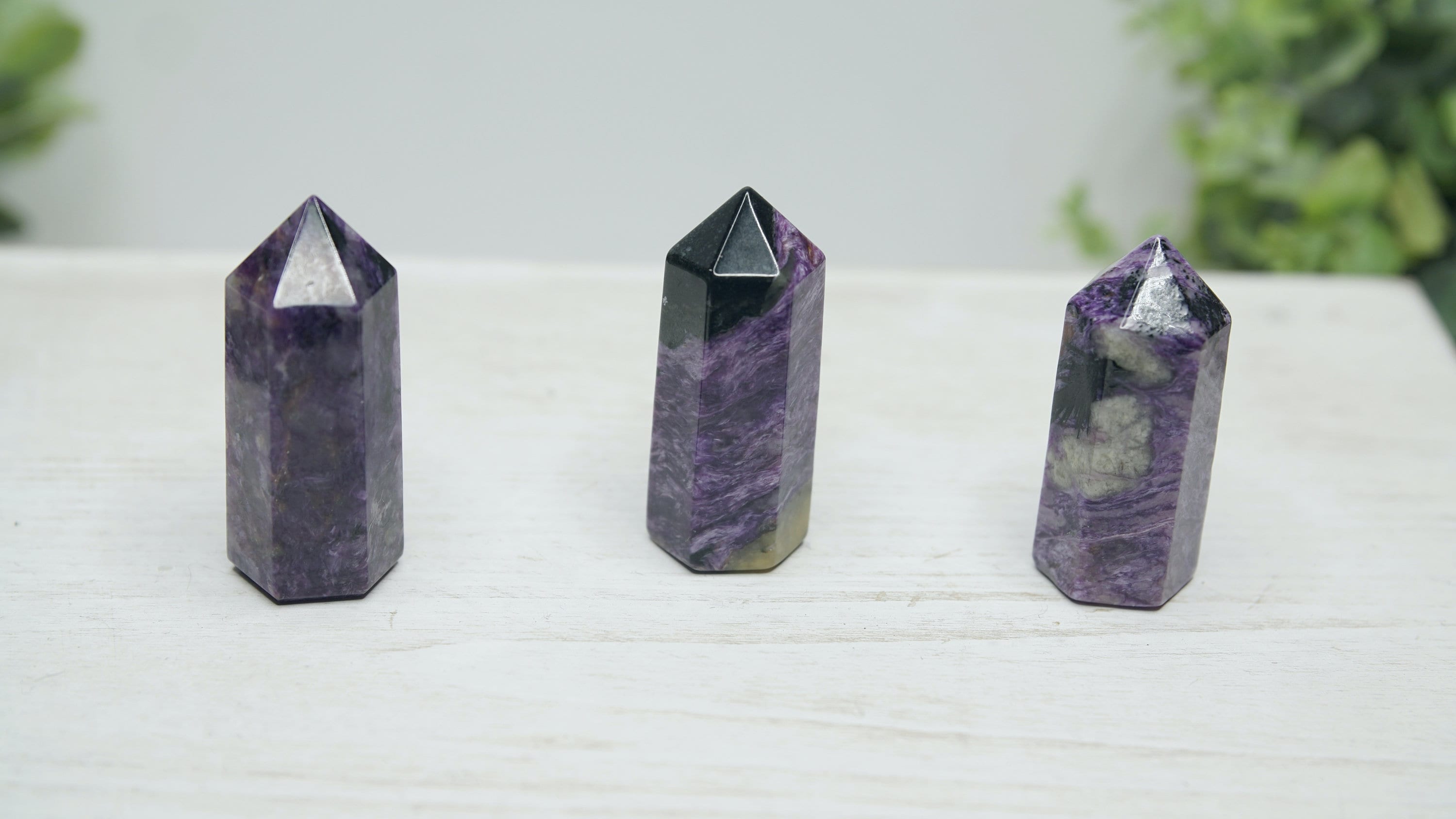 Charoite Gorgeous Purple Crystal Towers High Quality Awakening & Third Eye Chakra