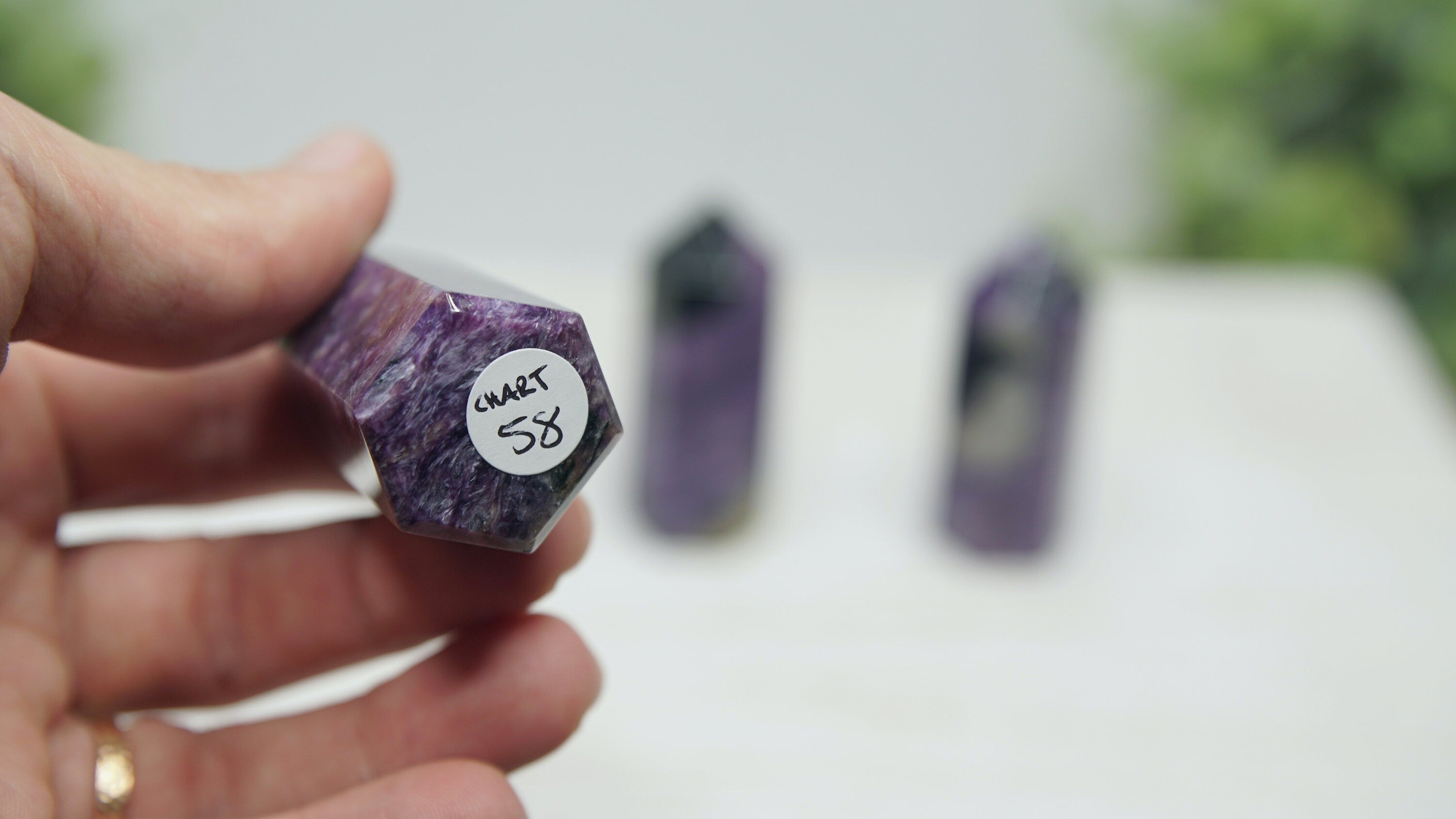 Charoite Gorgeous Purple Crystal Towers High Quality Awakening & Third Eye Chakra