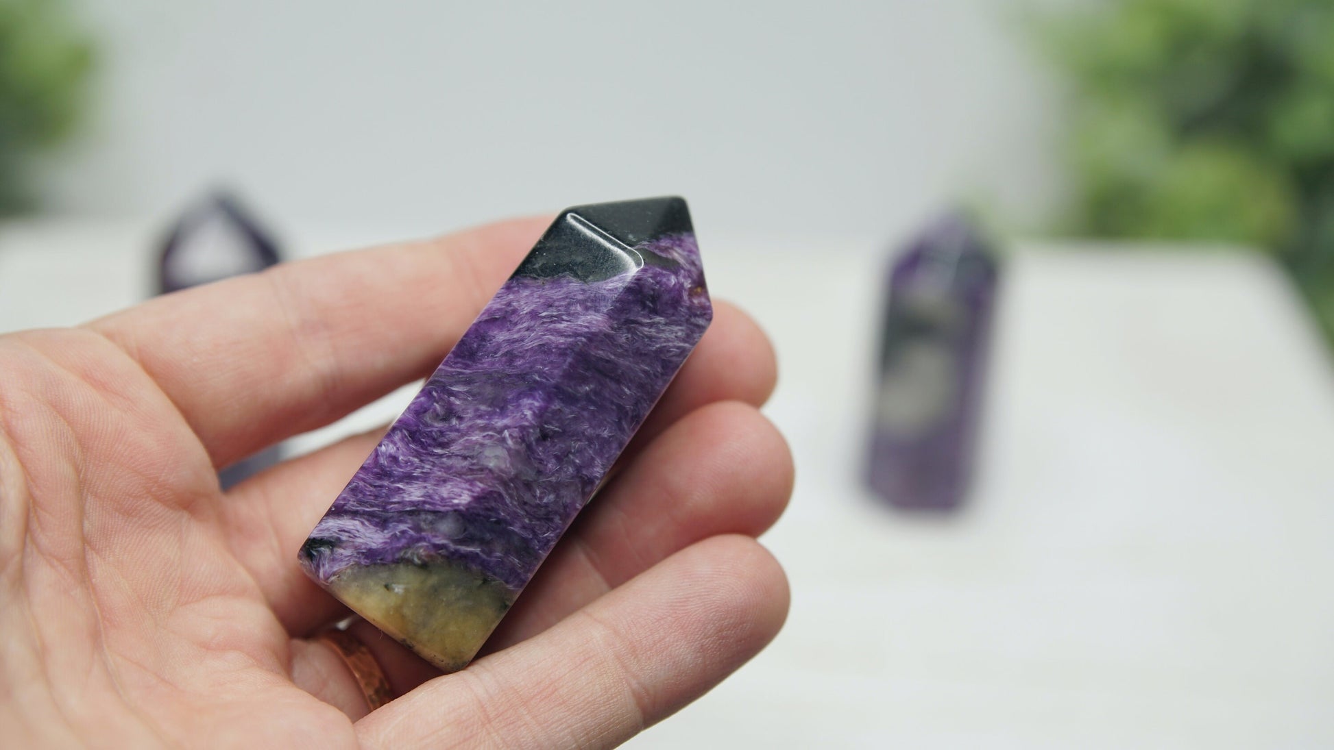 Charoite Gorgeous Purple Crystal Towers High Quality Awakening & Third Eye Chakra