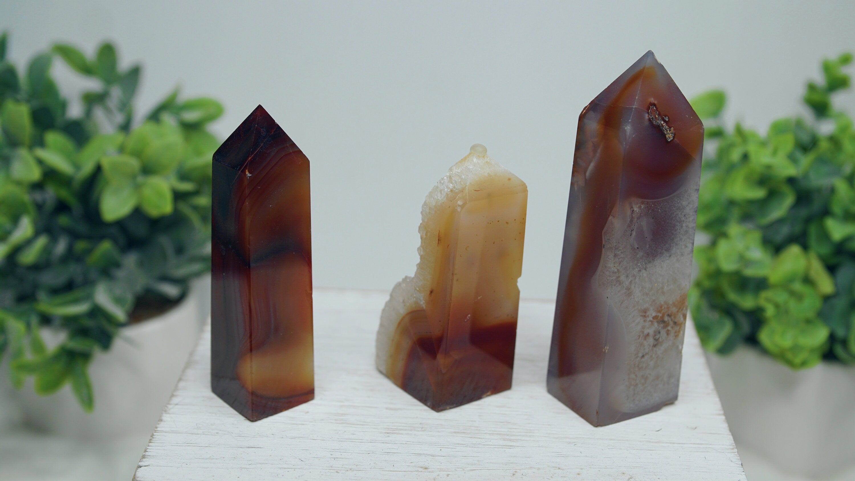 Carnelian Point Obelisk, Red Agate Tower, Druzy Protection Gift, Feng Shui Altar Energy Healing Reiki