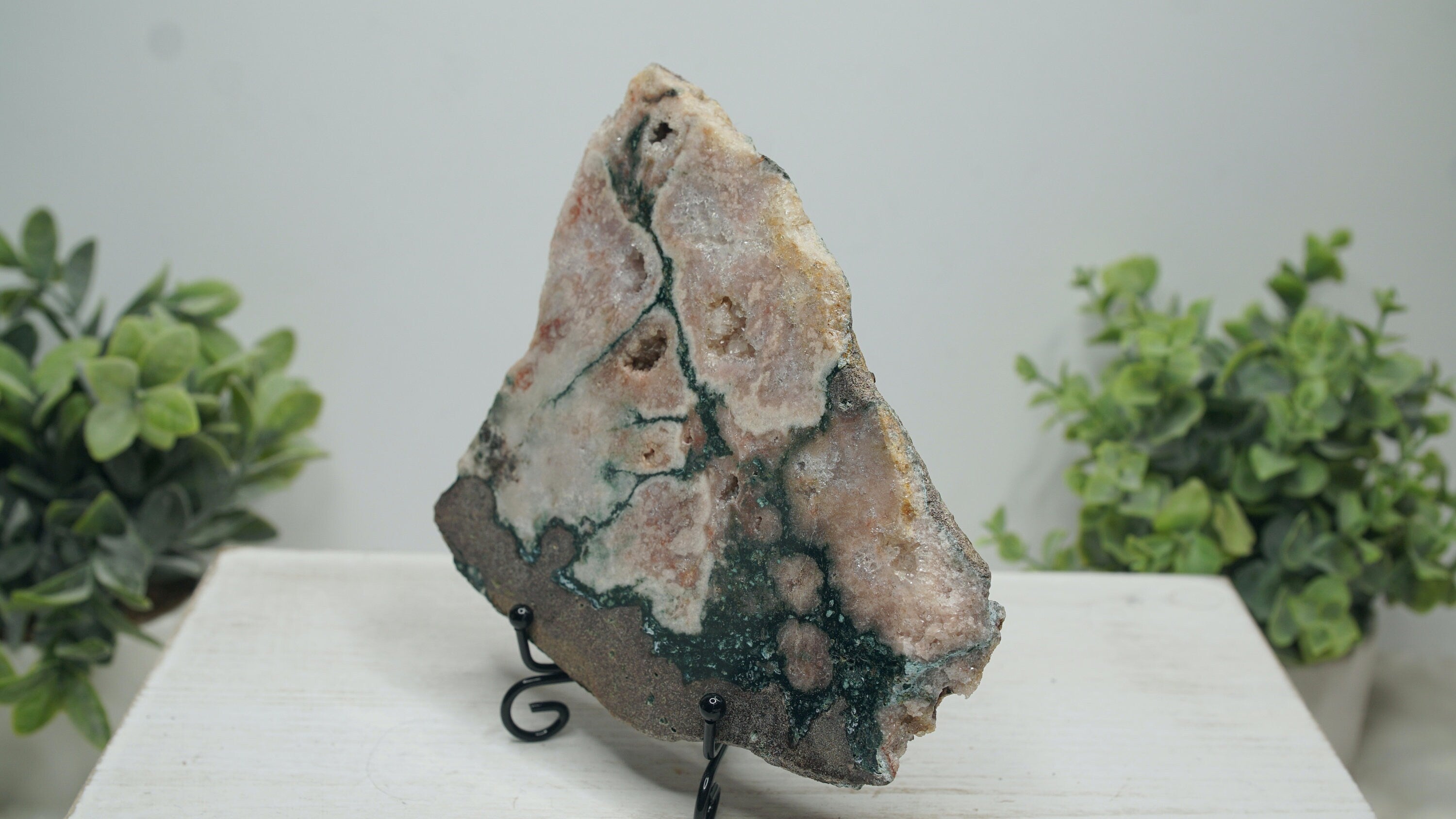 Large Druzy Pink Amethyst Agate Crystal Slab, Healing Slab, Crystal Slab, Chakra Healing, Reiki Healing Altar Calm Trust Grace