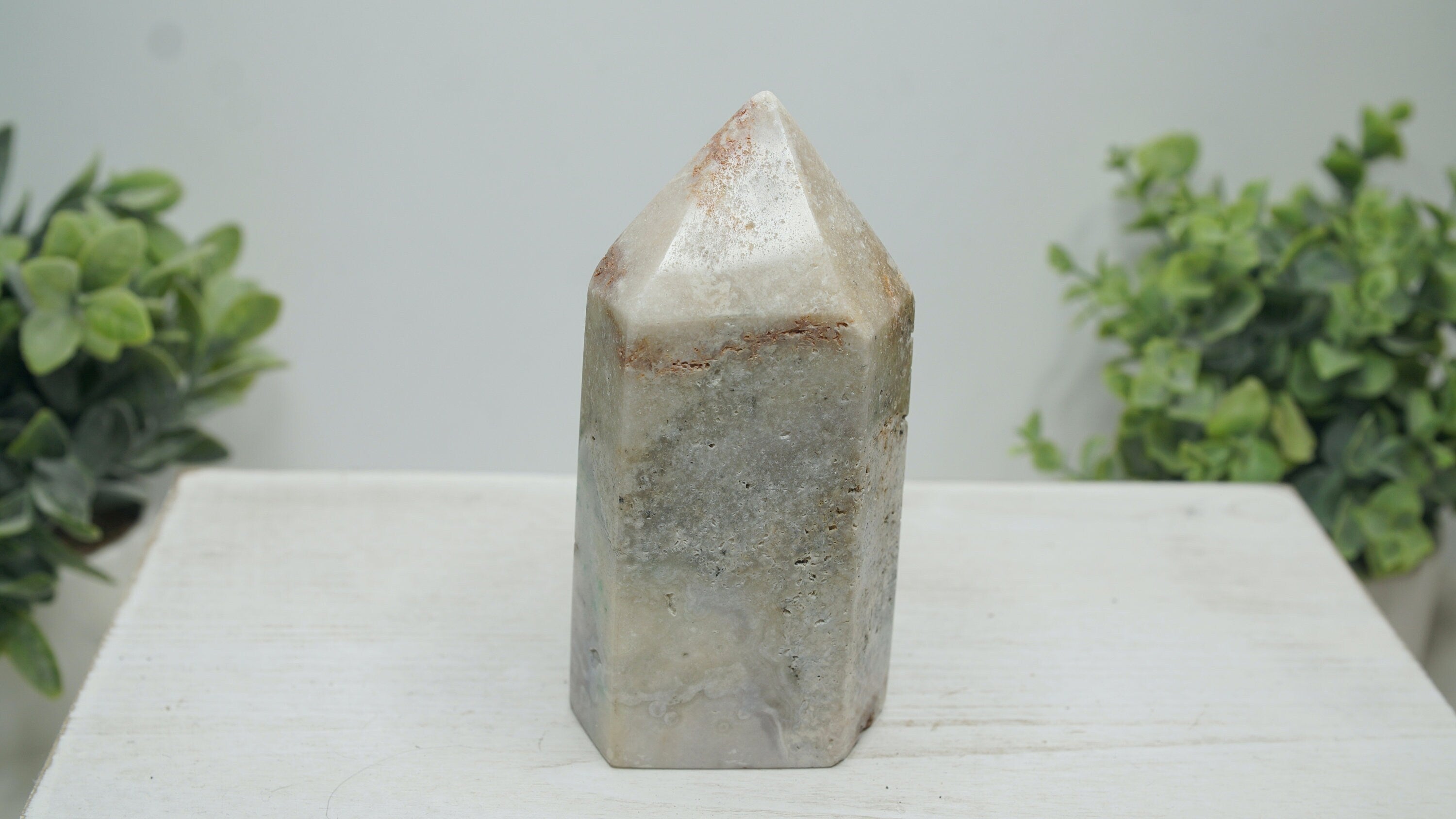Large Druzy Pink Amethyst Jasper Agate Crystal Tower, Healing Tower, Crystal Tower, Chakra Healing, Reiki Healing Altar Calm Trust Grace