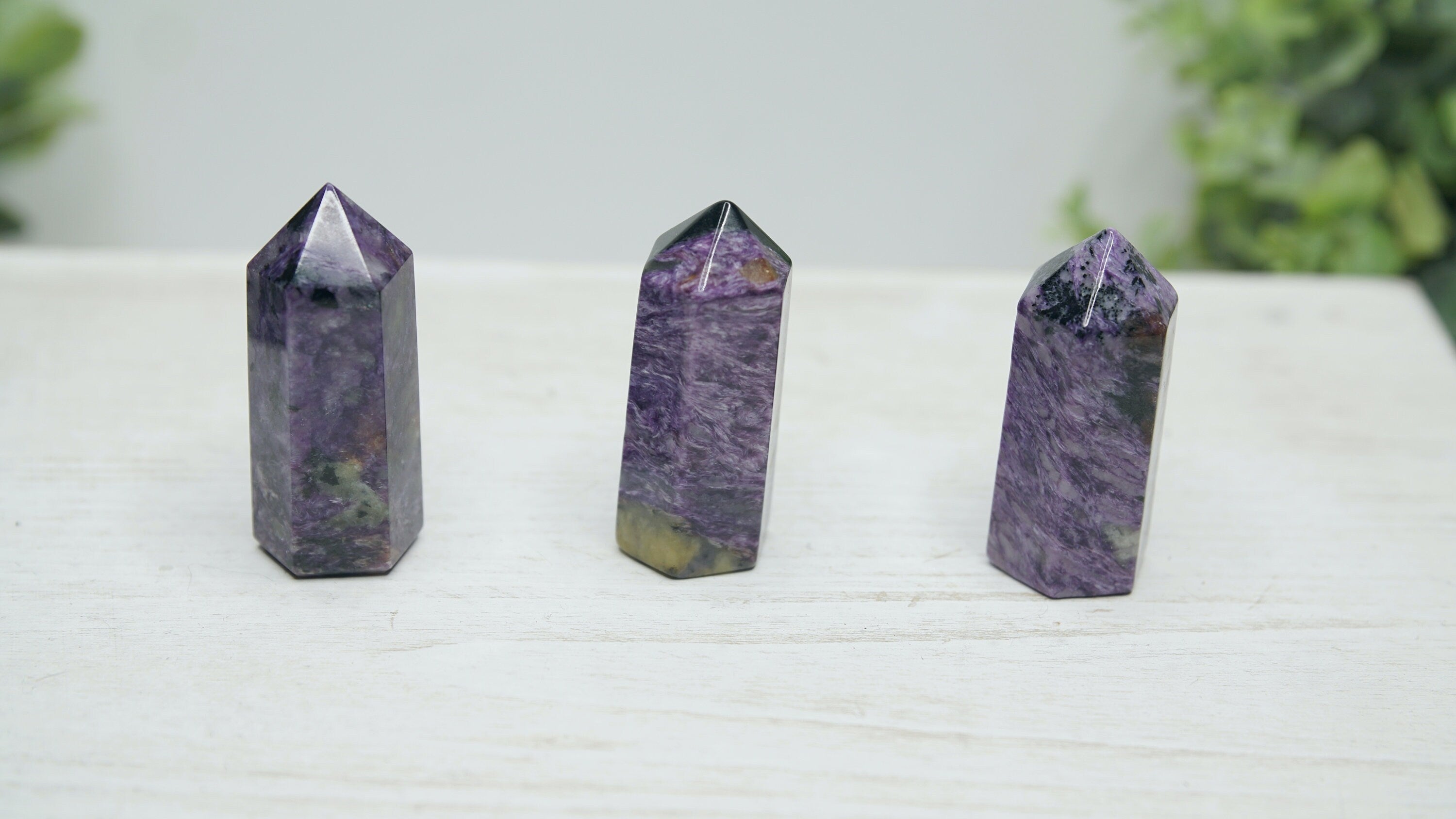 Charoite Gorgeous Purple Crystal Towers High Quality Awakening & Third Eye Chakra