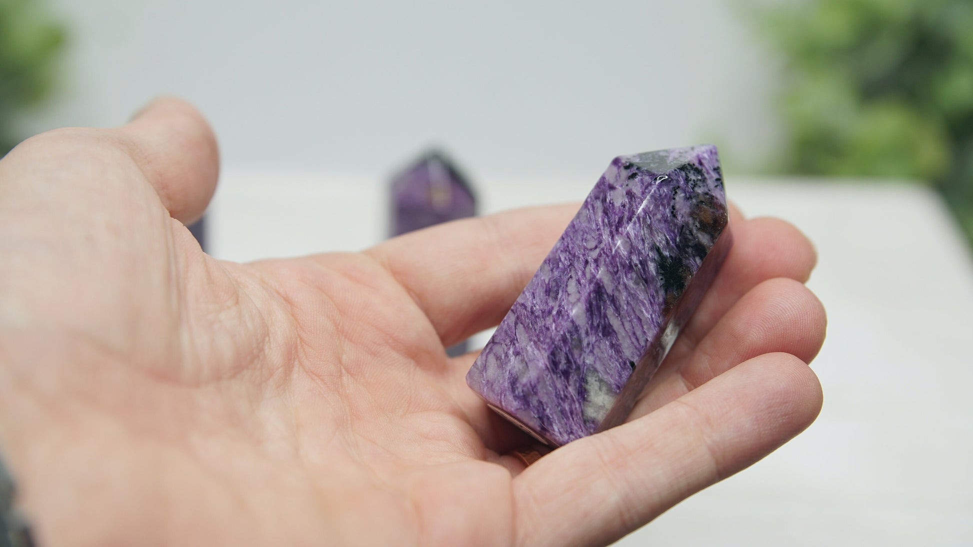 Charoite Gorgeous Purple Crystal Towers High Quality Awakening & Third Eye Chakra