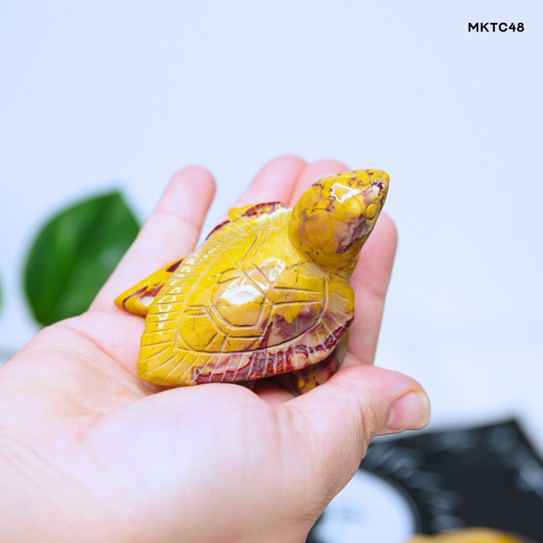 Gorgeous Colorful Mookaite Turtle Carvings Jasper