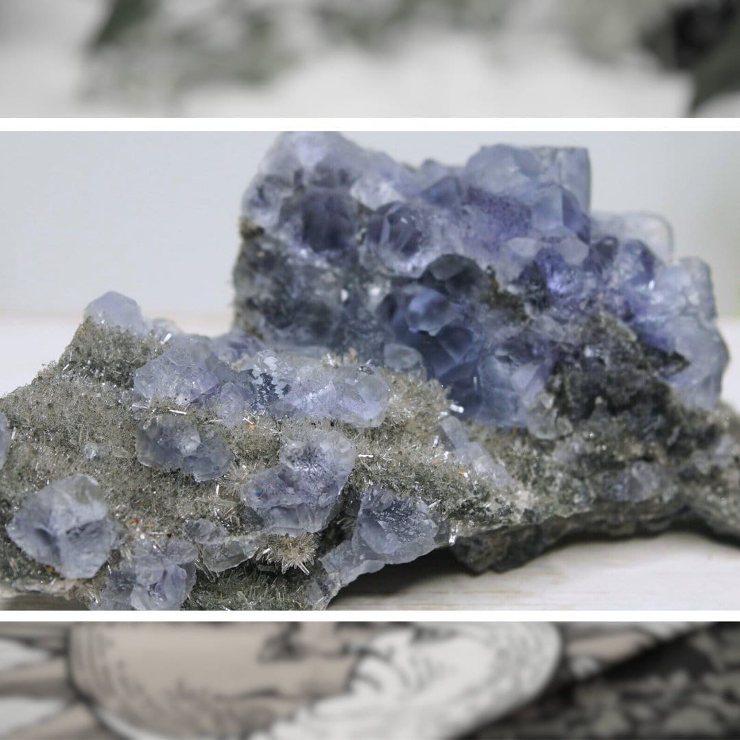 Fluorite Quartz Crystal Cluster Fluorite Specimen Crystal Points Fugian Gorgeous High Quality Healing Altar Reiki Feng Shui
