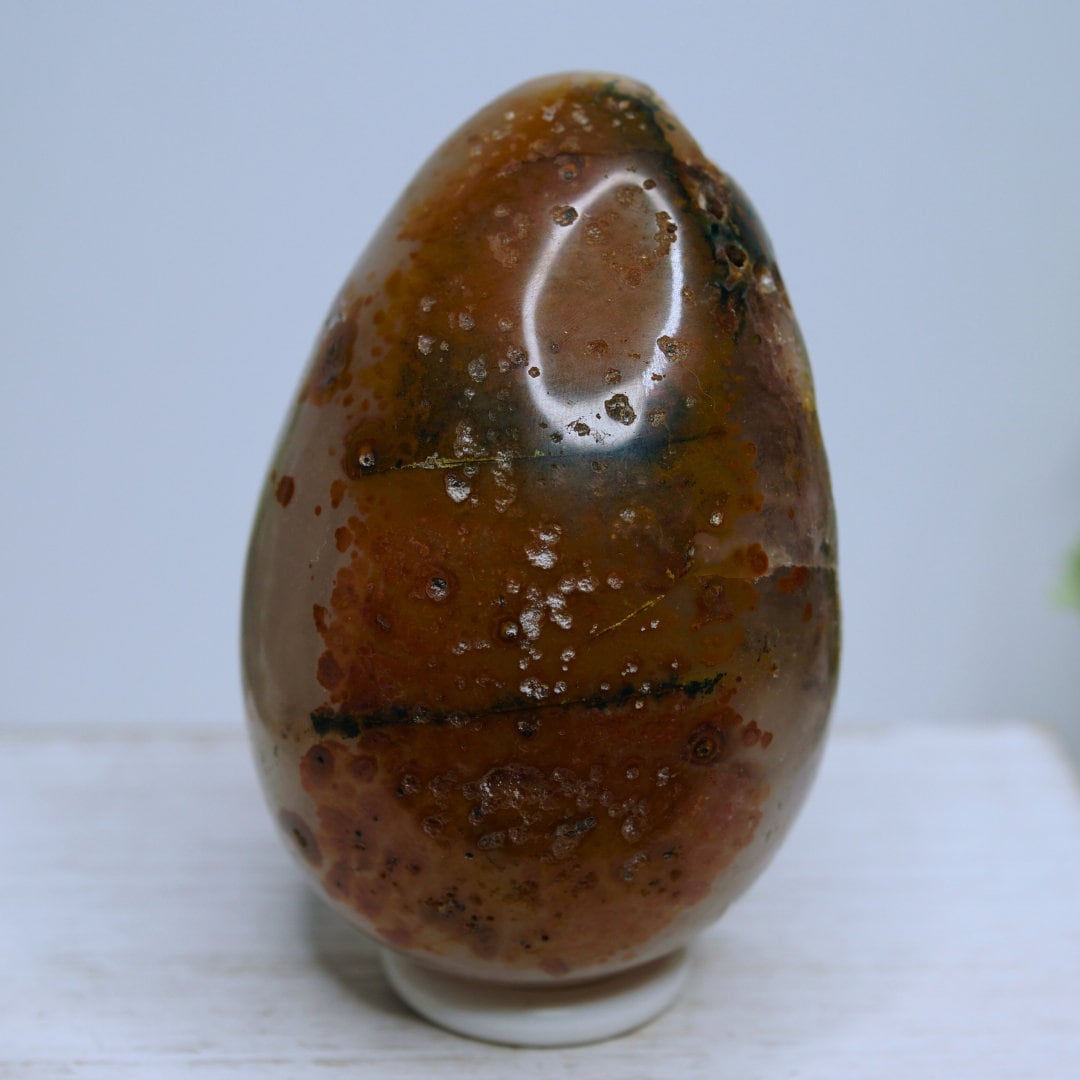 Large Druzy Agate Amethyst Quartz Egg