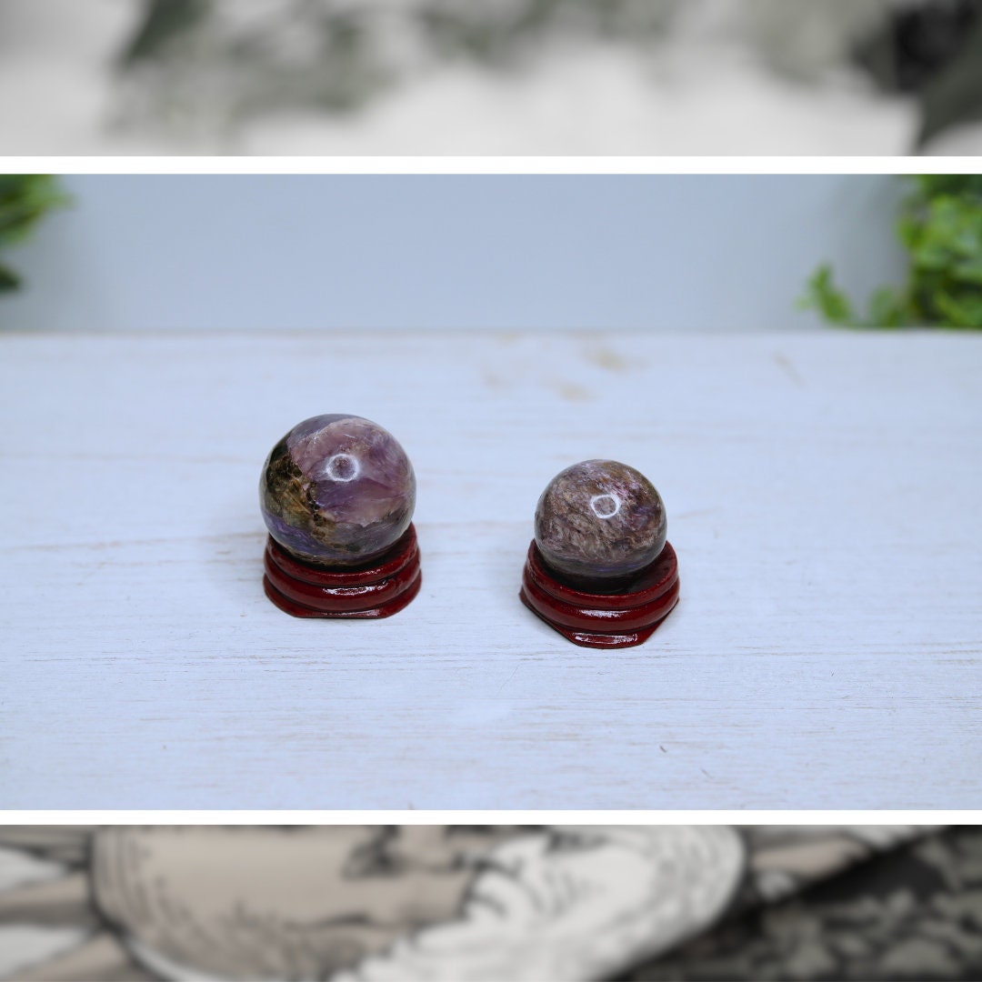 CLEARANCE Charoite Spheres Palm Worry Crystal Stone Spiritual Meditation Energy