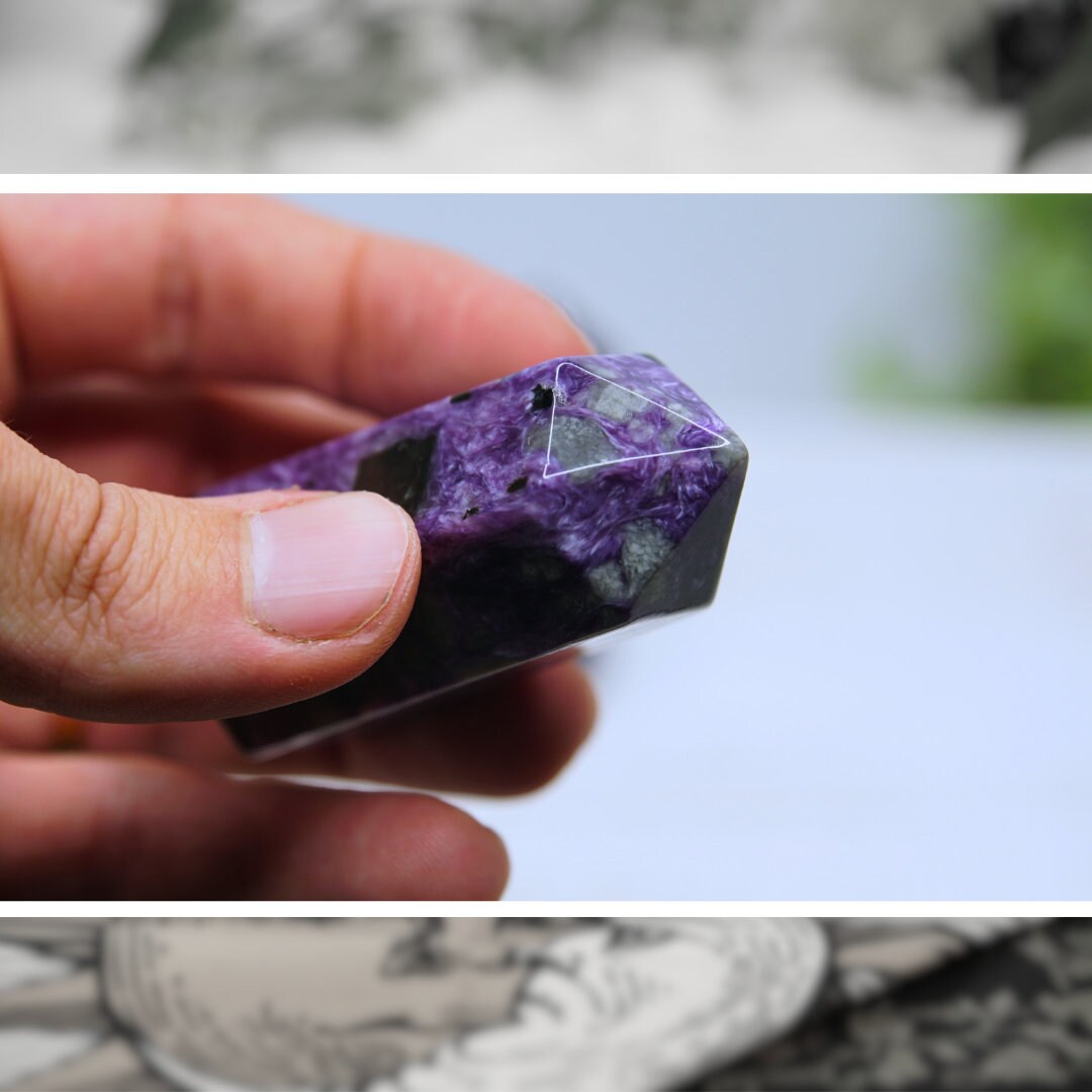 Charoite Gorgeous Purple Crystal Towers High Quality Awakening & Third Eye Chakra