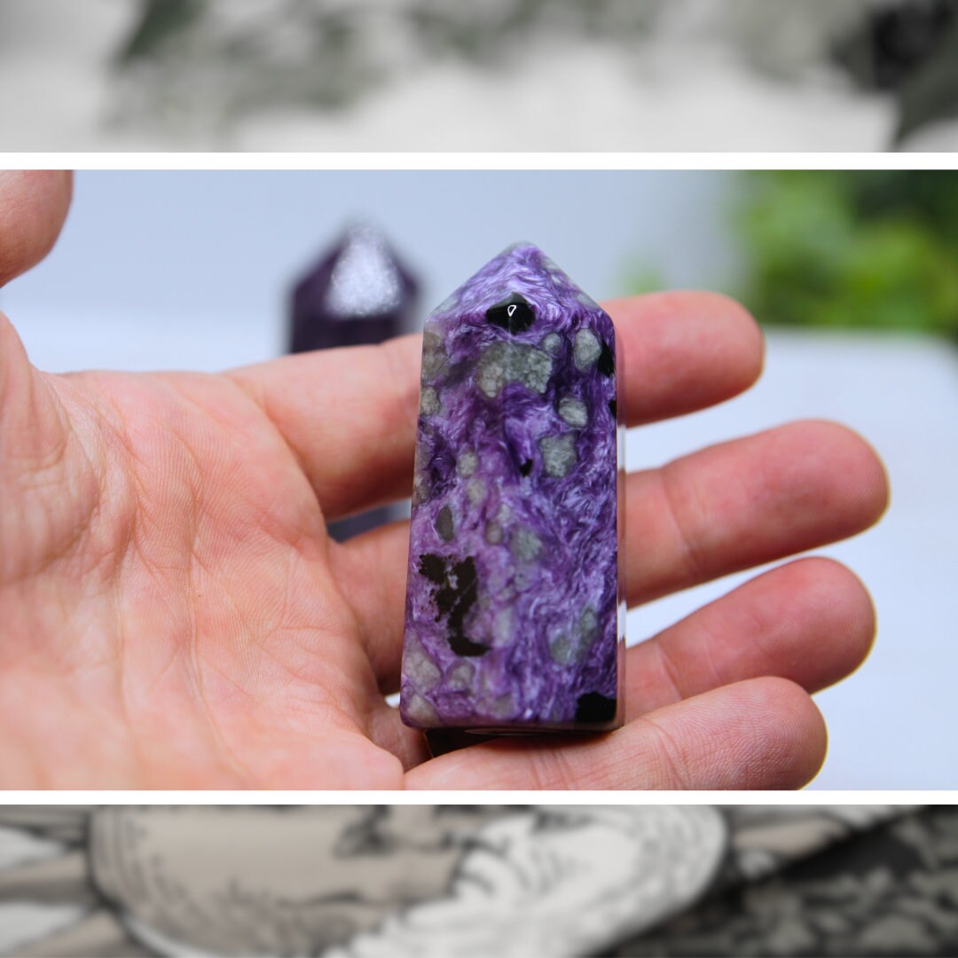 Charoite Gorgeous Purple Crystal Towers High Quality Awakening & Third Eye Chakra