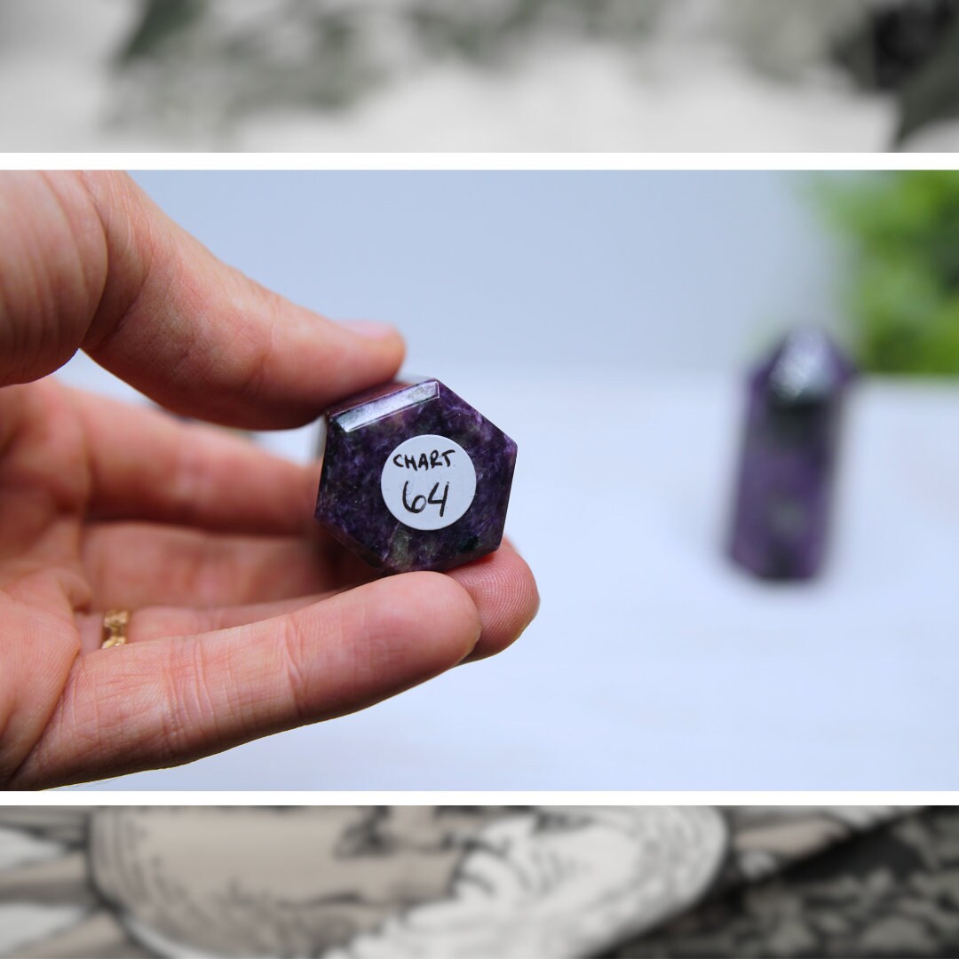 Charoite Gorgeous Purple Crystal Towers High Quality Awakening & Third Eye Chakra