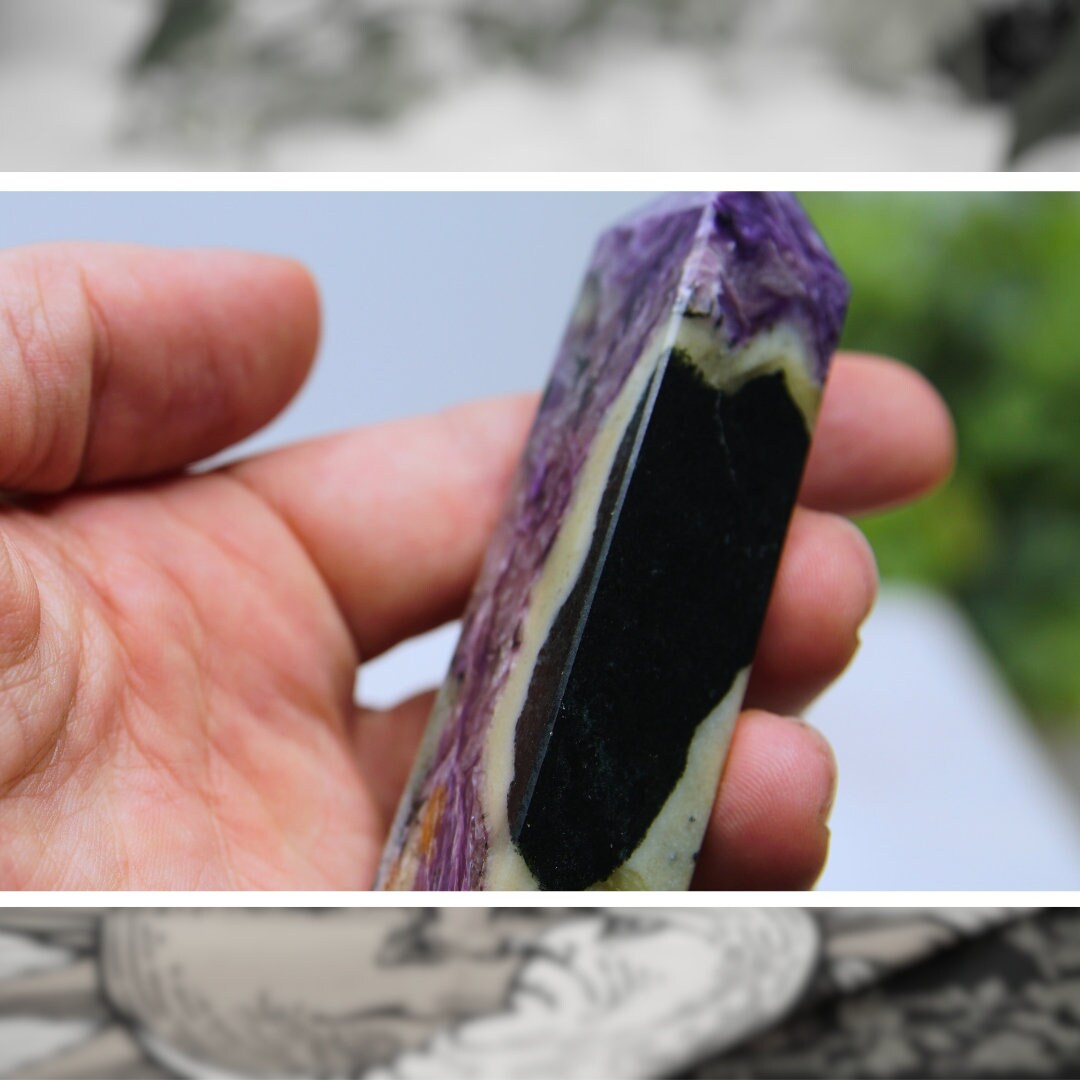 Charoite Gorgeous Purple Crystal Towers High Quality Awakening & Third Eye Chakra