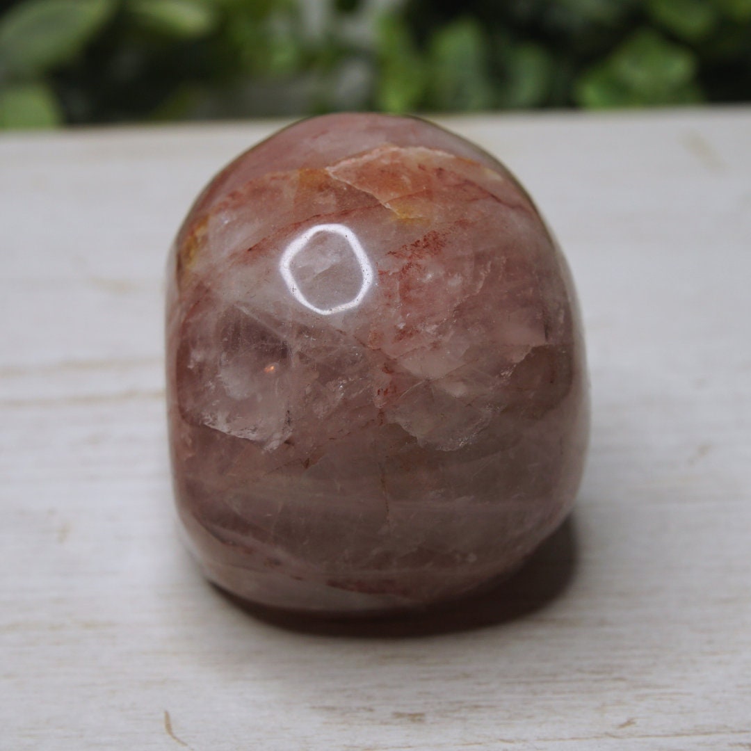 Fire Quartz Skull Crystal Hematoid Quartz Crystal Grounding Chakra Balance Alter Reiki Energy High Quality