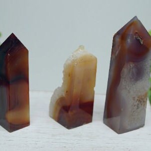 Carnelian Point Obelisk, Red Agate Tower, Druzy Protection Gift, Feng Shui Altar Energy Healing Reiki