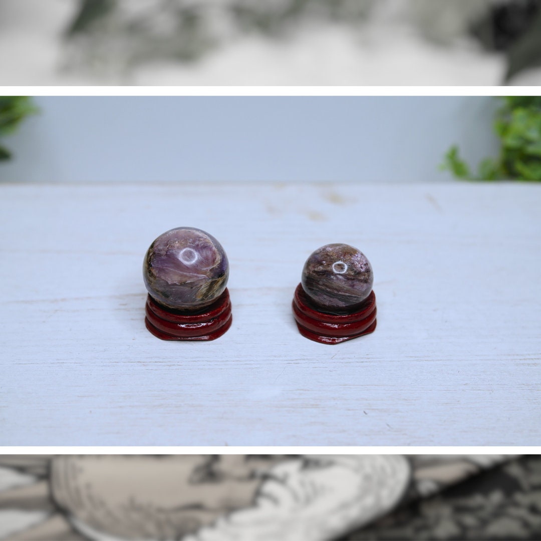 CLEARANCE Charoite Spheres Palm Worry Crystal Stone Spiritual Meditation Energy
