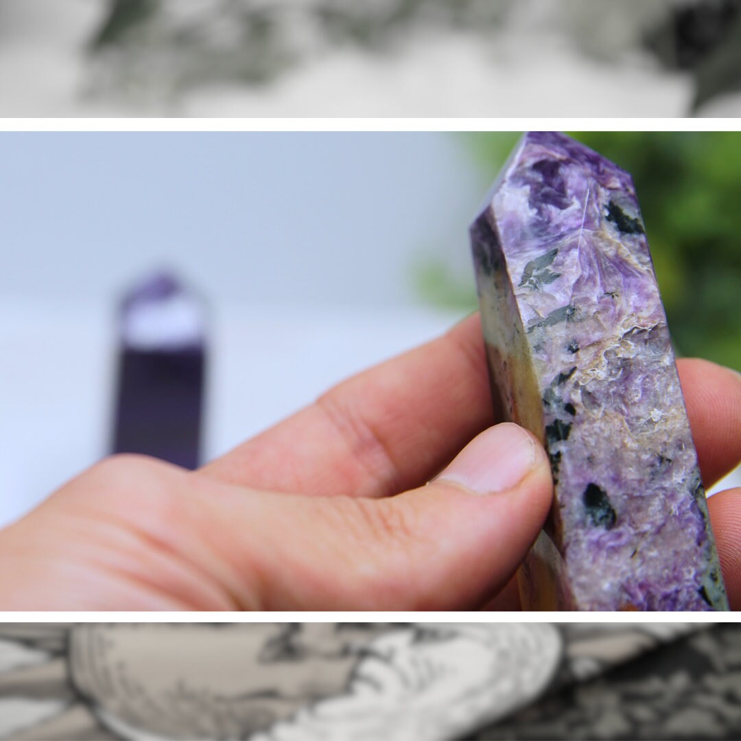 Charoite Gorgeous Purple Crystal Towers High Quality Awakening & Third Eye Chakra